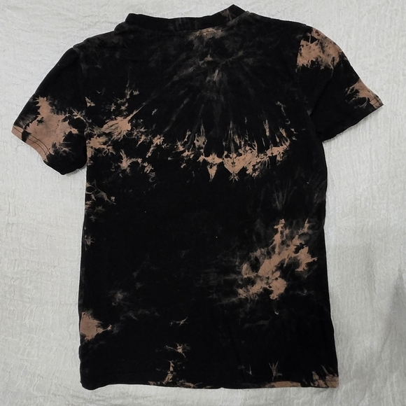 Queen Band T-Shirt Size S Black Bleach Tie Dye Graphic Tee Rock Music - Picture 2 of 4